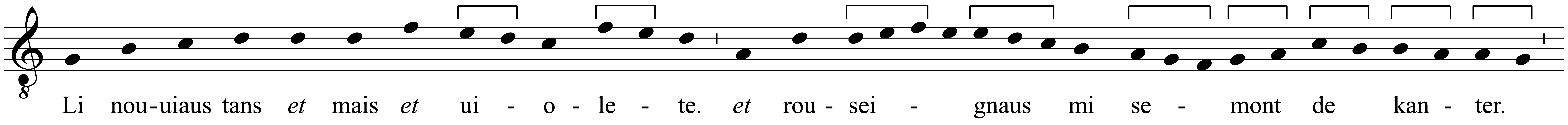 Work musical notation